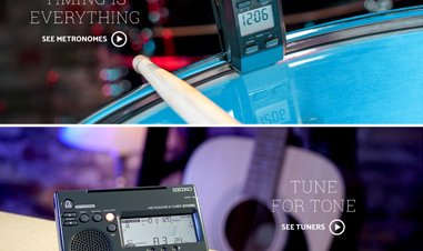 screenshot of Seiko website