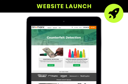 Drimark website on ipad