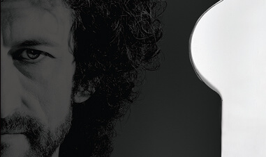 left half of man's face