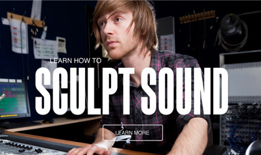 screenshot of man editing sound on Big Noise website