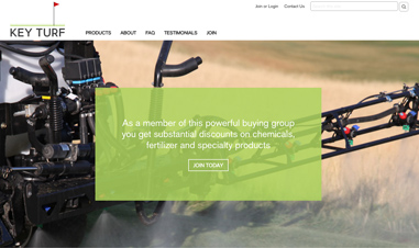 screenshot from Key Turf website