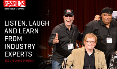 screenshot from The Sessions website homepage